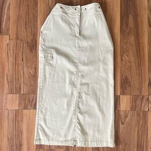 VTG Worthintong  Cream cargo cowgirl chic  casual Pencil Skirt with STRECH 14